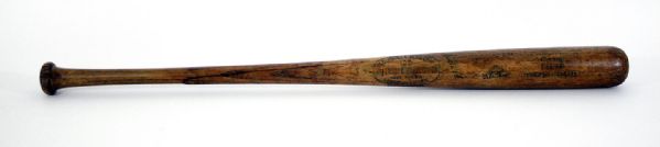 1951-55 Pete Suder Game-Used Bat Autographed