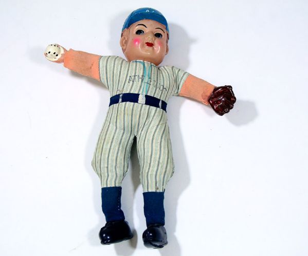 1950s Athletics Baseball Celluloid Doll