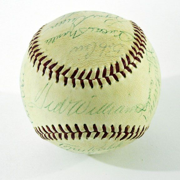 1958 A.L. All-Stars Team Signed Baseball