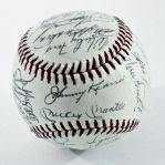 1965 New York Yankees Team Signed Baseball