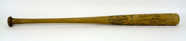 1960 Ted Williams Game-Used Team Signed Bat