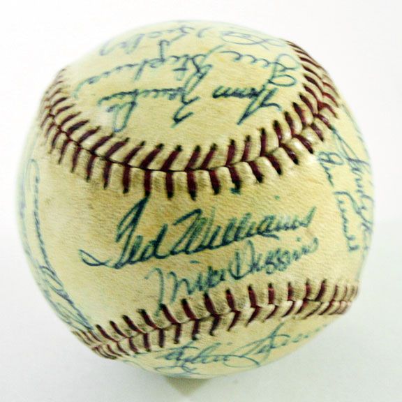 1956 Boston Red Sox Team Signed Baseball