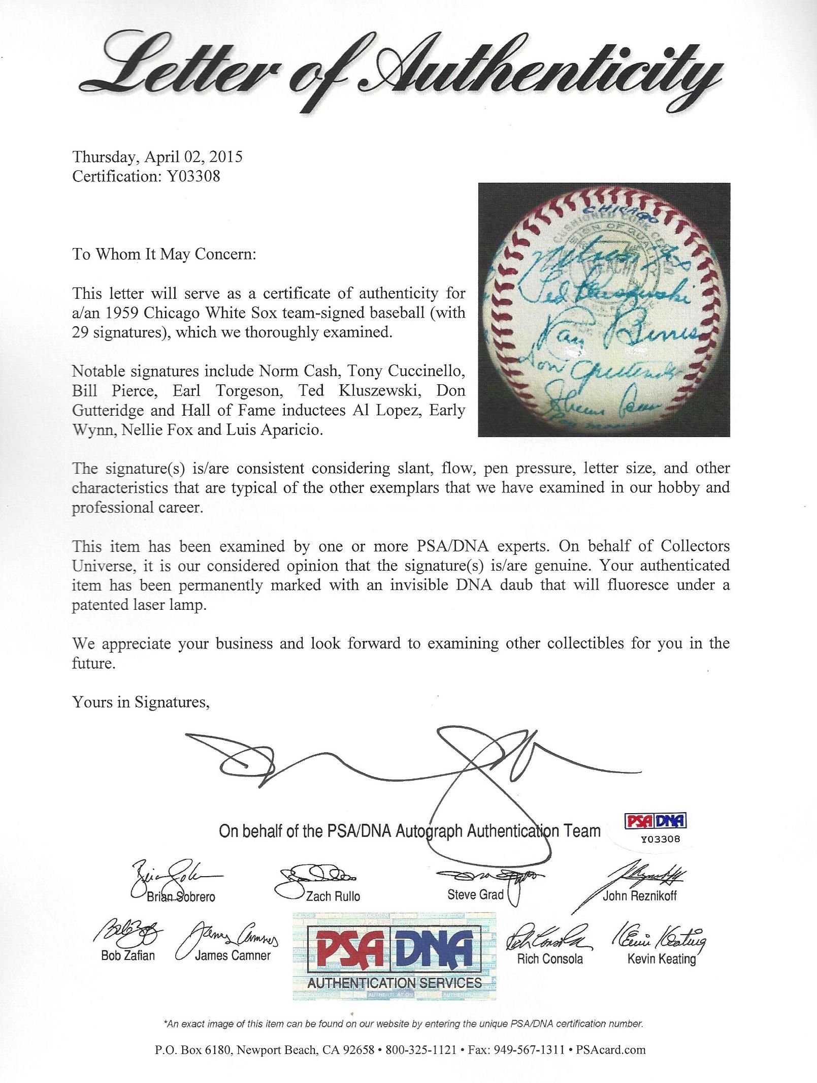 Luis Aparicio Autographed Signed 1959 Sports Illustrated Chicago White Sox  Autograph JSA COA