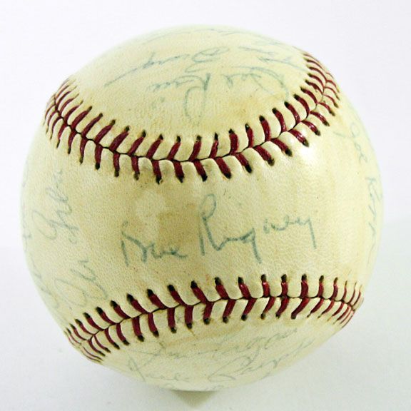1962 Los Angeles Angels Team Signed Baseball
