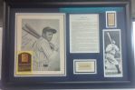 Babe Ruth & Mrs. Babe Ruth Autographed Framed Display
