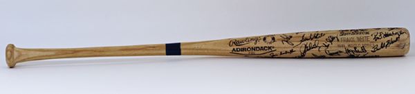 1985 Frank White Team Signed World Series Bat