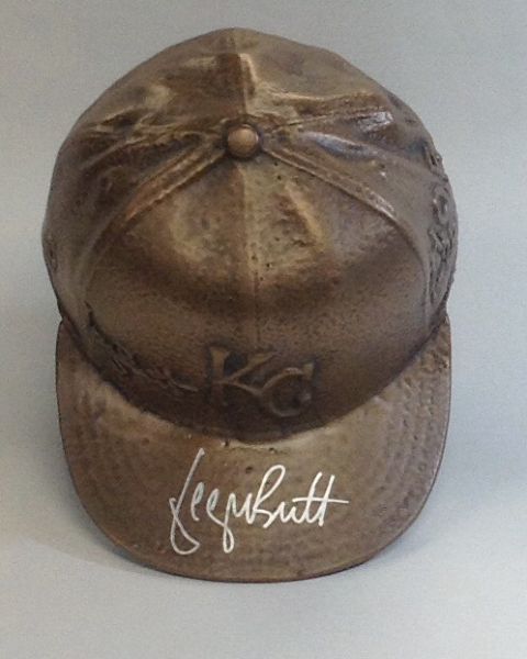 1 of a Kind George Brett Signed Hall of Fame Promo Cap