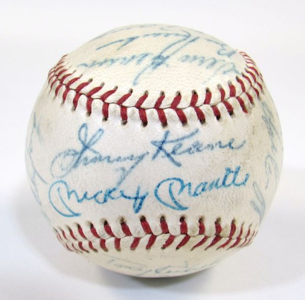 1965 New York Yankees Team Signed Ball