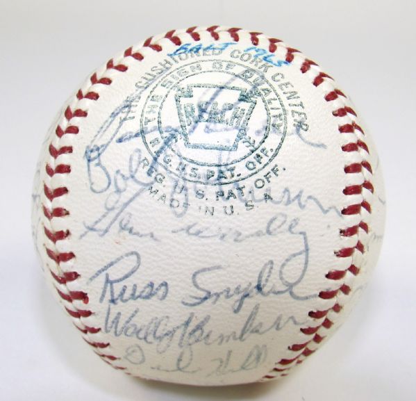 1965 Baltimore Orioles Team Signed Ball (Palmer Rookie Year)