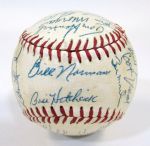 1958 Detroit Tigers Team Signed Ball