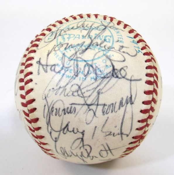 1975 Kansas City Royals Team Signed Ball