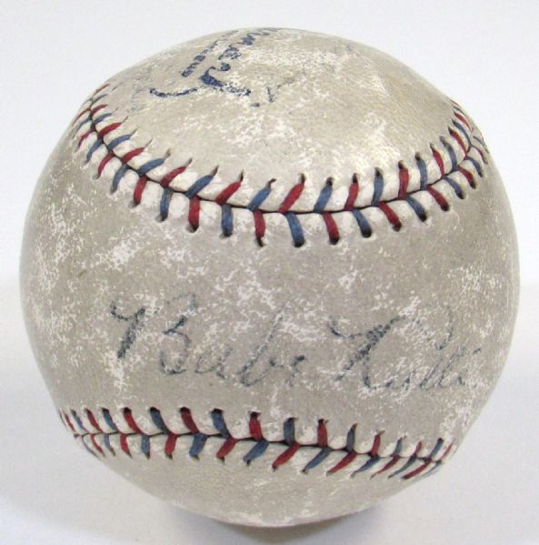 Ruth,Gehrig,Meusel, & Lazzeri Signed Baseball