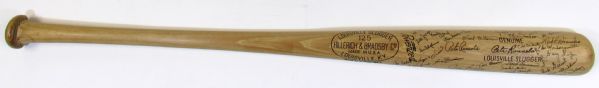1959 Boston Red Sox Pete Runnels Team Signed GU Bat