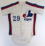 1981 Tim Wallach Game Used Expos Jersey