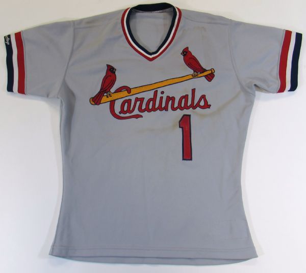 1991 Ozzie Smith Game Used St. Louis Cardinals Jersey