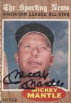1962 Topps Mickey Mantle Signed