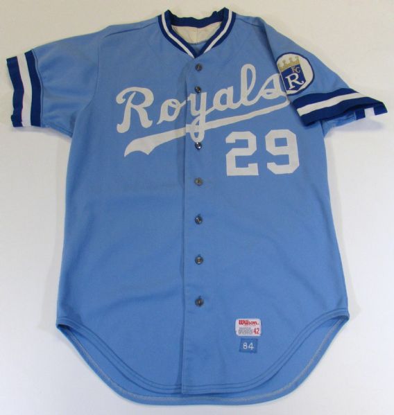 1984 Dan Quisenberry Game Used KC Royals Jersey