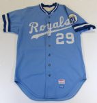 1984 Dan Quisenberry Game Used KC Royals Jersey
