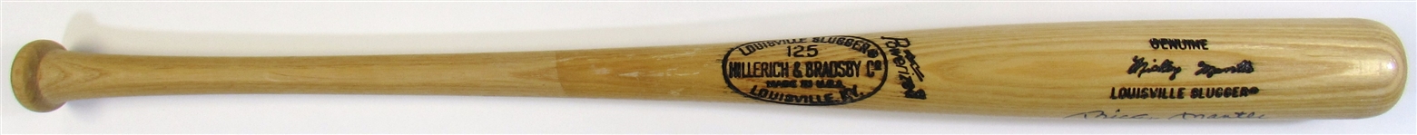 Mickey Mantle Signed Bat 