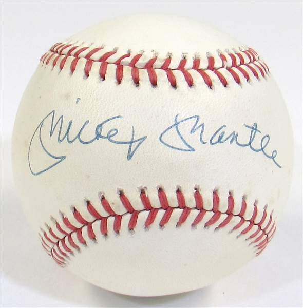 Mickey Mantle Signed Ball