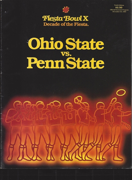 1980 Fiesta Bowl Program (Ohio st. Vs. Penn St.)