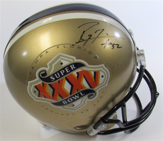 Ray Lewis Signed Super Bowl 35 Helmet