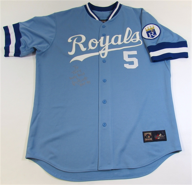 George Brett Signed Cooperstown Collection Jersey
