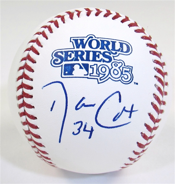 Danny Cox Signed 1985 WS Ball