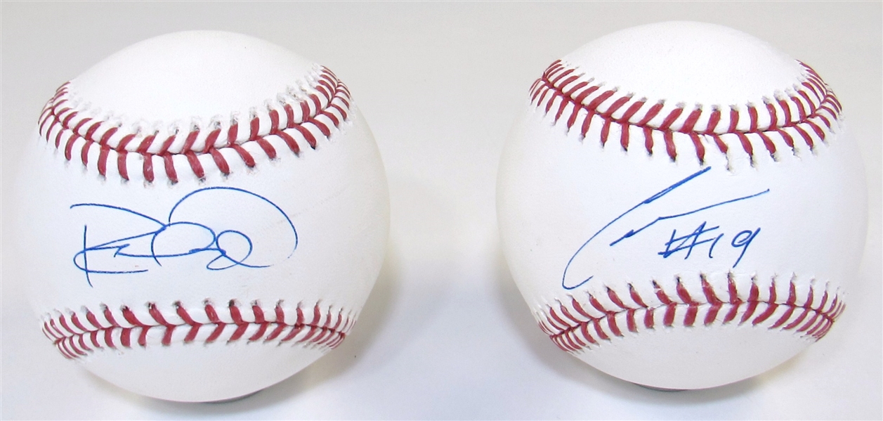 Raul Mondesi Jr. & Cheslor Cuthbert Signed MLB Baseball