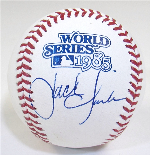 Jack Clark 1985 WS Signed Ball & Rookie Card