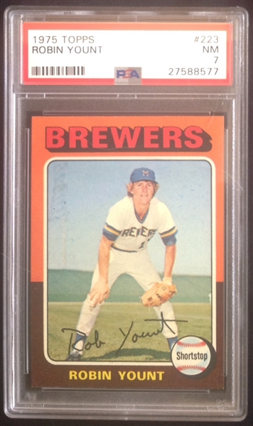 1975 Topps Robin Yount Rookie PSA 7