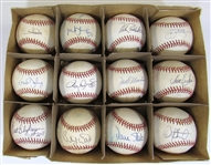Lot of 12 Single Signed Balls Featuring SPs (Clemens, Palmer, Morris, Blyleven, ETC)