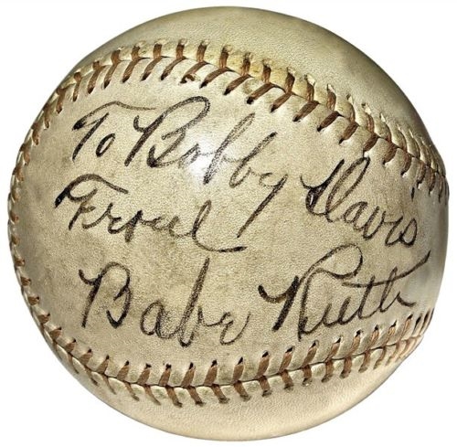 Babe Ruth Stunning Single-Signed OAL (Harridge) Baseball