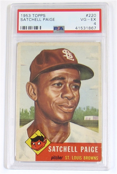 1953 Topps Satchell Paige PSA 4