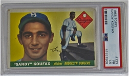 1955 Topps Sandy Koufax Rookie Card PSA 1.5