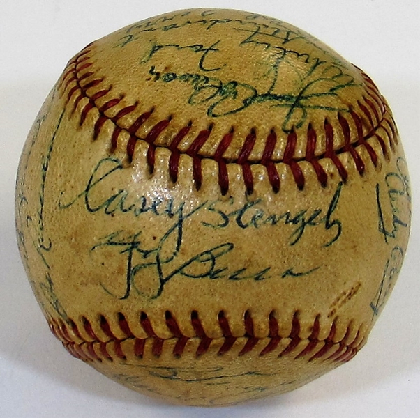 1954 N.Y. Yankees  Team Signed Baseball 