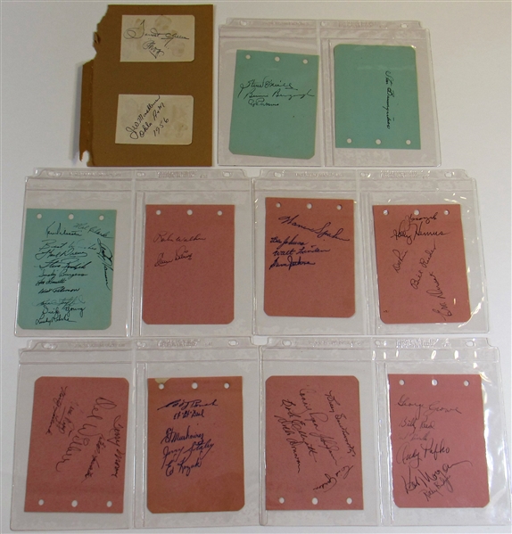 Album Page Collection 55 Autographs - Phog Allen - Rube Walker