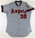 1990 Dave Winfield Game Used Signed Angels Jersey