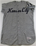 1961 Kansas City Athletics Road Script GU Jerry Lumpe Jersey