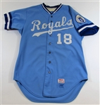 Kansas City Royals 1985 Jamie Quirk Game Used Jersey