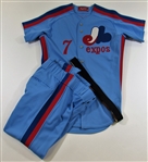 1983 Bill Virdon Montreal Expos Road Blue Full Uniform & Jacket