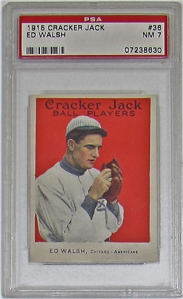 1915 Cracker Jack Ed Walsh PSA 7 #07238630