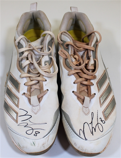 Nicky Lopez 2021 Game Used & Signed Cleats - Player Consigned