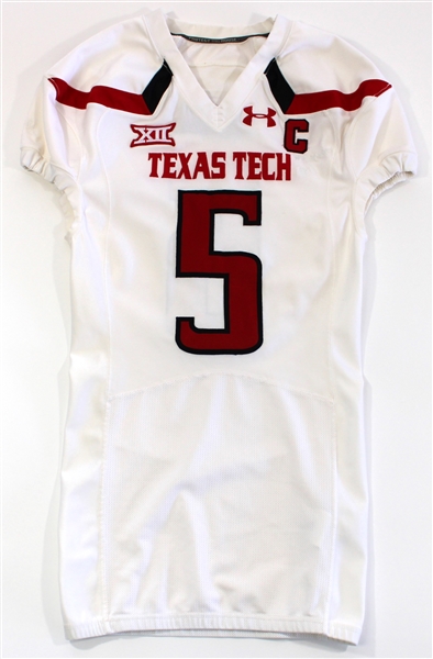 Patrick Mahomes 11 2016 Game Used Texas Tech Jersey