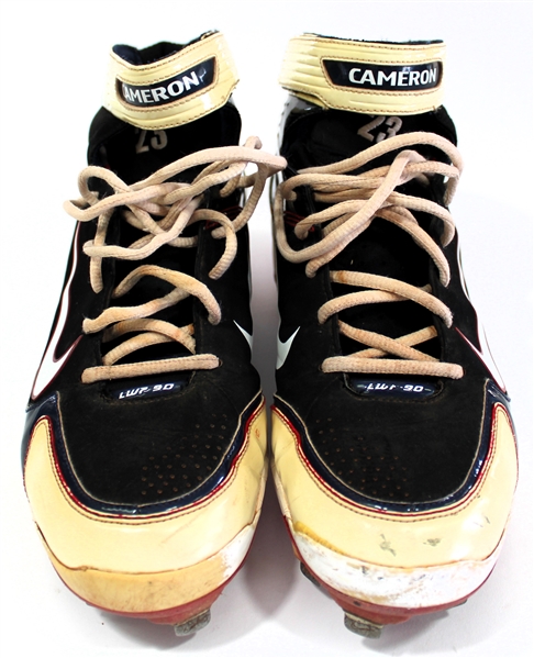 Mike Cameron Game Used 2010-11 Boston Red Sox Cleats 