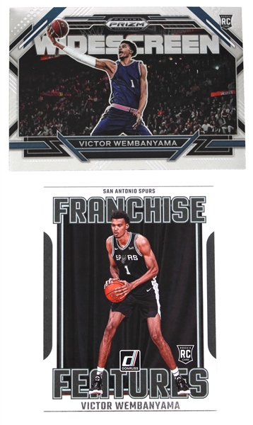 Victor Wembanyama Rookie Cards Lot of 2 - Features - Widescreen 