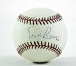 Ernie Banks Single Signed Baseball