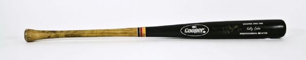 1986-92  Kelly Gruber Game-Used Bat Autographed