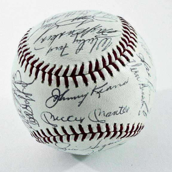 1965 New York Yankees Team Signed Baseball