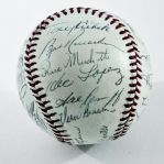 1965 New York Yankees Team Signed Baseball